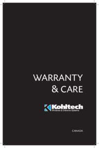 4468_Kohltech_Warranty Book_Canada_Sept2017.indd