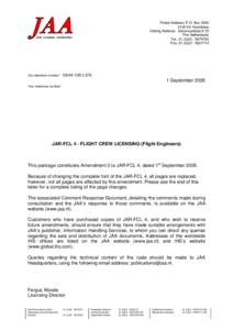 Aviation medicine / JAR-FCL / Jar / Flight instructor / Joint Aviation Requirements / Aviation in the United Kingdom / Pilot licensing in the United Kingdom