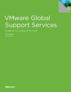 VMware Global Support Services Accelerate Your Journey to the Cloud GSS Overview BROCHURE