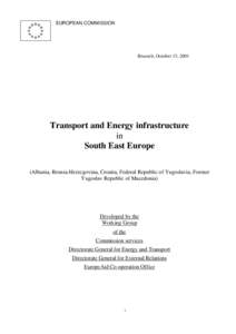 EUROPEAN COMMISSION  Brussels, October 15, 2001 Transport and Energy infrastructure in