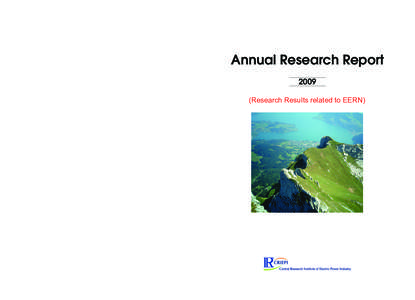Annual Research Report[removed]Otemachi, Chiyoda-ku, Tokyo[removed]JAPAN Tel. +[removed]Fax. +[removed]（Planning Group） http: //criepi.denken.or.jp / ISBN978[removed]