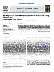 The Journal of Systems and Software–237  Contents lists available at ScienceDirect The Journal of Systems and Software journal homepage: www.elsevier.com/locate/jss