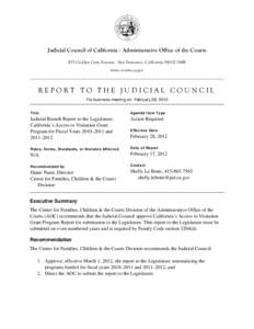 Report to the Judicial Council