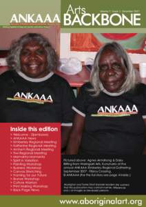 Volume 7: Issue 3 DecemberInside this edition > Welcome - Djambawa > ANKAAA News > Kimberley Regional Meeting