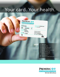 Your card. Your health.  inside 2	 	 3