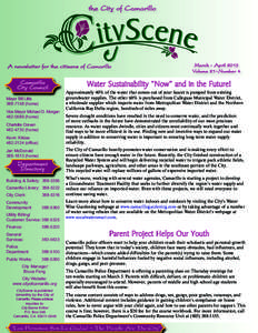 the City of Camarillo  A newsletter for the citizens of Camarillo Camarillo City Council Mayor Bill Little