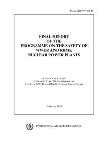 IAEA-EBP-WWER-15  FINAL REPORT