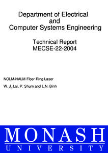 Microsoft Word - NOLM-NALM Fiber Ring Laser.DOC