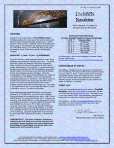 Vol. I No. 4 – February 6, 2008  The MWN Newsletter All the Weather You Need for Memphis and the Mid-South