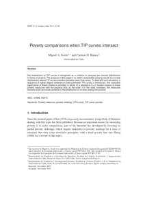 Idescat. SORT. Poverty comparisons when TIP curves intersect. Volume 35 (1)