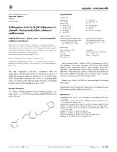 1-(Thiophen-2-yl)-N-(4-{(E)-[(thiophen-2-yl)methyl]iminomethyl}benzylidene)methanamine