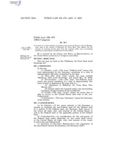 120 STAT[removed]PUBLIC LAW 109–470—JAN. 11, 2007 Public Law 109–470 109th Congress