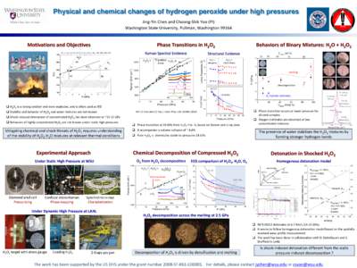 Physical and chemical changes of hydrogen peroxide under high pressures  0 10