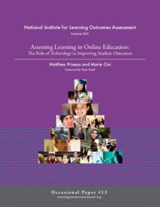 National Institute for Learning Outcomes Assessment OctoberAssessing Learning in Online Education: