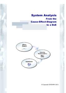 System Analysis From the Cause-Effect--Diagram to a DoE  © Copyright CRGRAPH