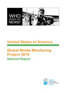 United States of America Global Media Monitoring Project 2015 National Report  2