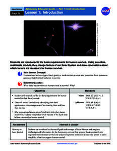 Astro-Venture  Astronomy Educator Guide — Part 1: Unit Introduction Page 26