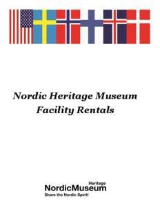 Nordic Heritage Museum Facility Rentals FACILITY RENTAL AGREEMENT  Auditorium