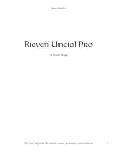 Rieven Uncial Pro  Rieven Uncial Pro ™  by Steven Skaggs