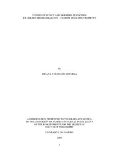 UNIVERSITY OF FLORIDA THESIS OR DISSERTATION FORMATTING TEMPLATE