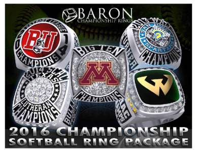 Along with all this great customer service comes an even better championship package. Some items your team can order along with their championship ring are championship posters, dog tags, top pendants, and premium