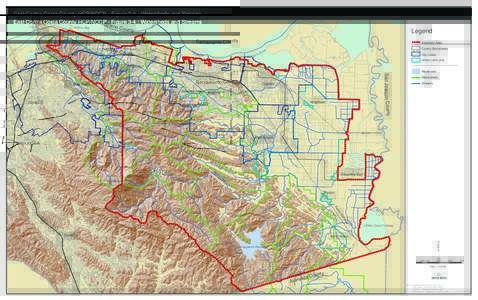 East Contra Costa County HCP/NCCP - Figure 3-4 : Watersheds and Streams Suis un Bay Sola  no C