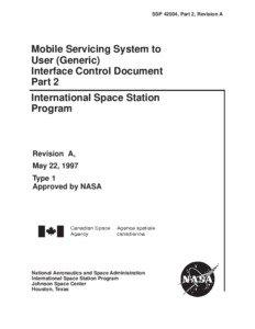 SSP 42004, Part 2, Revision A  Mobile Servicing System to