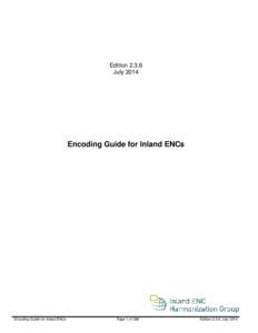 EditionJuly 2014 Encoding Guide for Inland ENCs  Encoding Guide for Inland ENCs