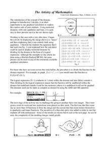 Mathematics / Mathematical analysis / Functions and mappings / Function / Domain of a function / Logarithm