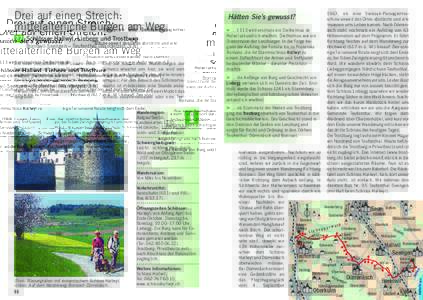 Wanderregion: Aargau/Seetal; Landeskarten 1110 «Hitzkirch», 1109 «Schöftland» und 1089 «Aarau». Schwierigkeitsgrad: Leicht – schöner Weg, durch