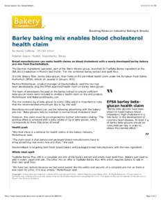 Barley bakery mix DeutscheBack:15 PM Breaking News on Industrial Baking & Snacks