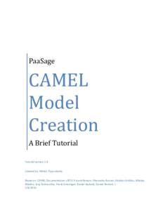 PaaSage  CAMEL Model Creation A Brief Tutorial