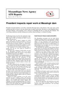 Mozambique News Agency AIM Reports Repo rt no .4 86 , 28 th