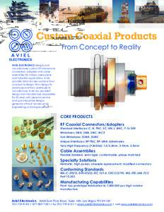 Custom Coaxial Products From Concept to Reality AVIEL ELECTRONICS designs and manufactures custom RF/microwave connectors, adapters and cable assemblies for military, aerospace