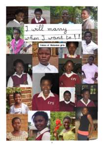 Voices of Malawian girls  1 2