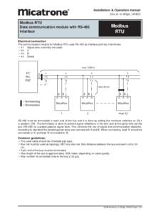 Installation- & Operation manual [Doc.id: mi-305gb_140922] Modbus RTU Data communication module with RS-485 interface