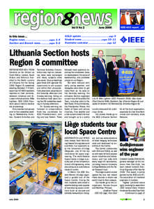 www.ieee.org/r8  Vol 9 No 2 In this issue... Region news..........................................pages 1–4 Section and Branch news[removed]pages 5–8