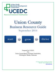 Union County Business Resource Guide September 2014 start
