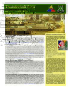 Thunderbolt Blast Monthly Armor School Newsletter Vol. 1, Issue 4 NOVEMBERArmor School