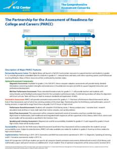 The Comprehensive Assessment Consortia February 2014 The Partnership for the Assessment of Readiness for College and Careers (PARCC)