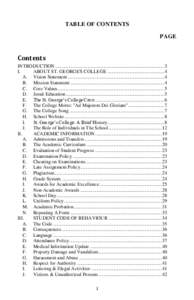 TABLE OF CONTENTS PAGE Contents INTRODUCTION ........................................................................................ 3 I.