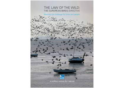 THE LAW OF THE WILD: THE EUROPEAN BIRDS DIRECTIVE Meeting the challenge for birds and people a million voices for nature