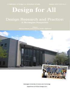 1  Design For All Institute of India January 2013 Vol-8 No-1