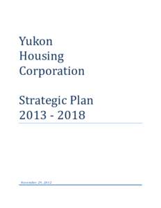 Yukon Housing Corporation Strategic Plan[removed]