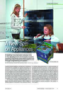 consumer goods  A New Spin on Appliances A leading manufacturer reduces time in the development of innovative ovens,