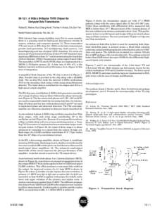 SA 19.1: A 10Gb/s Si-Bipolar TX/RX Chipset for Computer Data Transmission Richard C. Walker, Kuo-Chiang Hsieh, Thomas A. Knotts, Chu-Sun Yen Hewlett-Packard Laboratories, Palo Alto, CA With Internet host counts doubling 