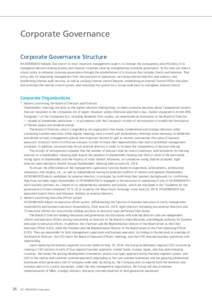 Corporate Governance Corporate Governance Structure JVCKENWOOD believes that one of its most important management issues is to increase the transparency and efficiency of its managerial decision-making process and improv