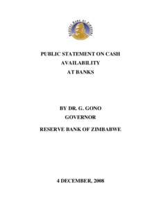 Central Bank of the Republic of Turkey / Africa / Zimbabwe / Harare / CFX Bank / Zimbabwe Congress of Trade Unions