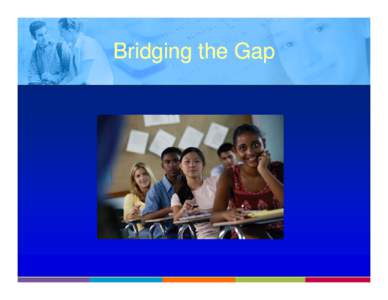 Microsoft PowerPoint[removed]WA-Bridging the Gap-Nov 08 [Compatibility Mode]