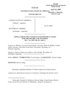 FILED PUBLISH United States Court of Appeals Tenth Circuit